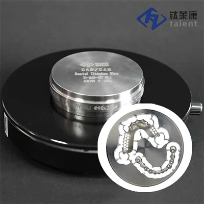 Discos de aleación de titanio de grado médico